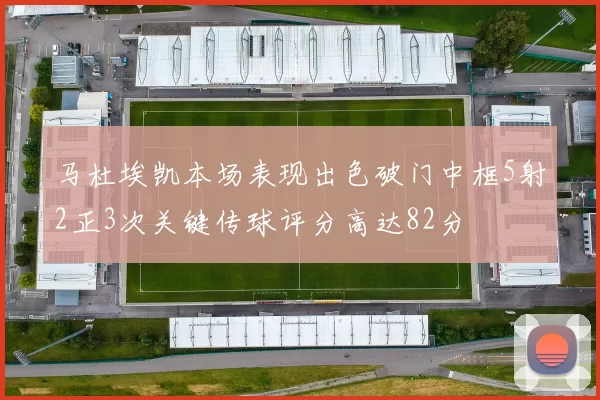 马杜埃凯本场表现出色破门中框5射2正3次关键传球评分高达82分